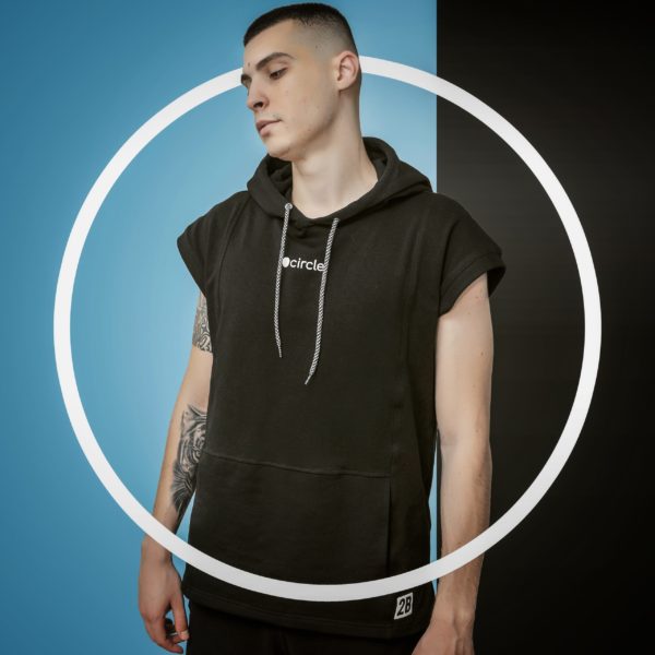 Circle 2B Sleeveless Hoodie
