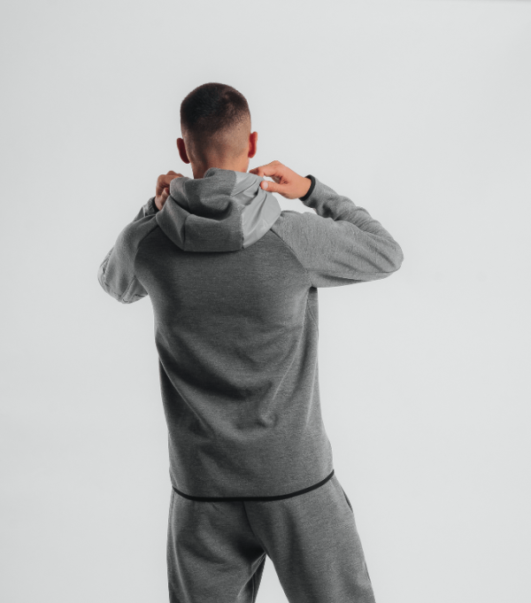 Circle Hoodie AU19M4 Top Gray - Image 3