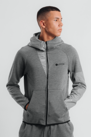 Circle Hoodie AU19M4 Top Gray