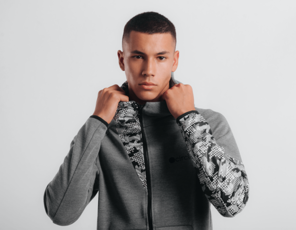 Circle Hoodie AU19M4 Top Gray/Camo