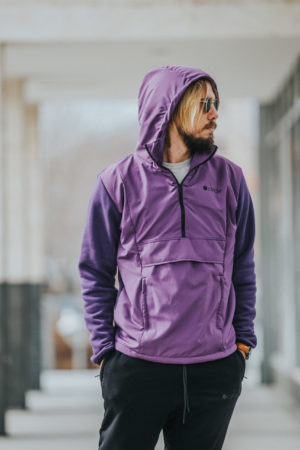 Circle® Hoodie LXP Kangaroo Purple