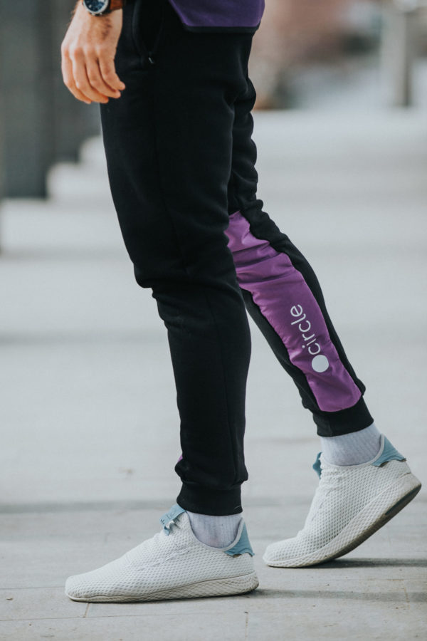 Circle® x 2B Tracksuit LXP Kangaroo Purple/Black - Image 3