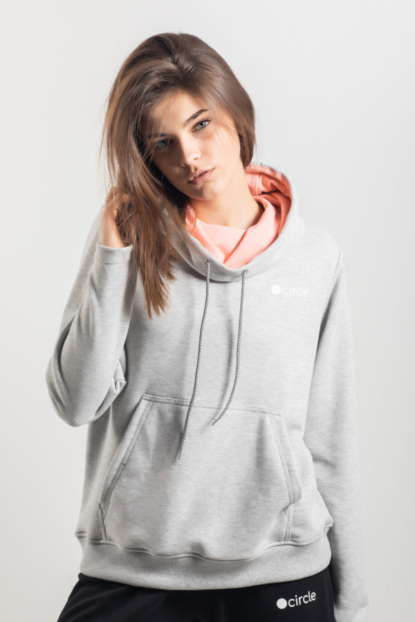Circle Women Stylish Tracksuit Black/Red/Light Gray - Image 5