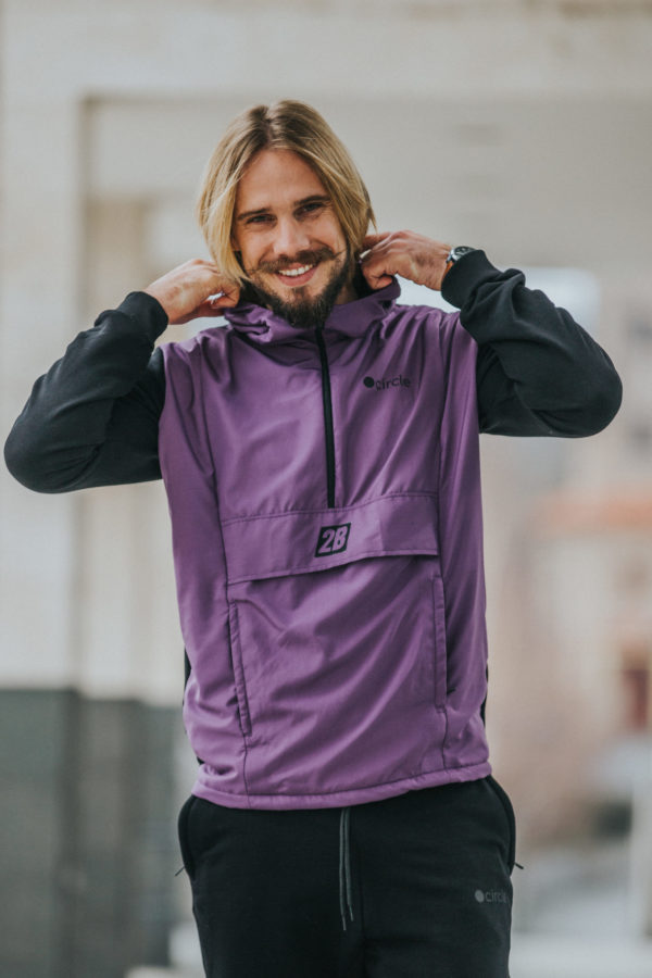 Circle® x 2B Tracksuit LXP Kangaroo Purple/Black - Image 2