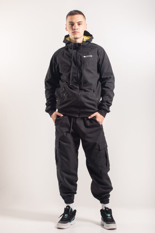 Circle Black Pants With Side Pockets - Image 2