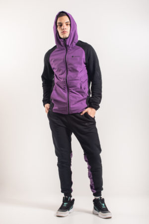 Circle® Tracksuit Zip Up Black & Purple