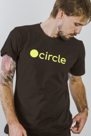 Circle Men T Shirt Black/Fluo