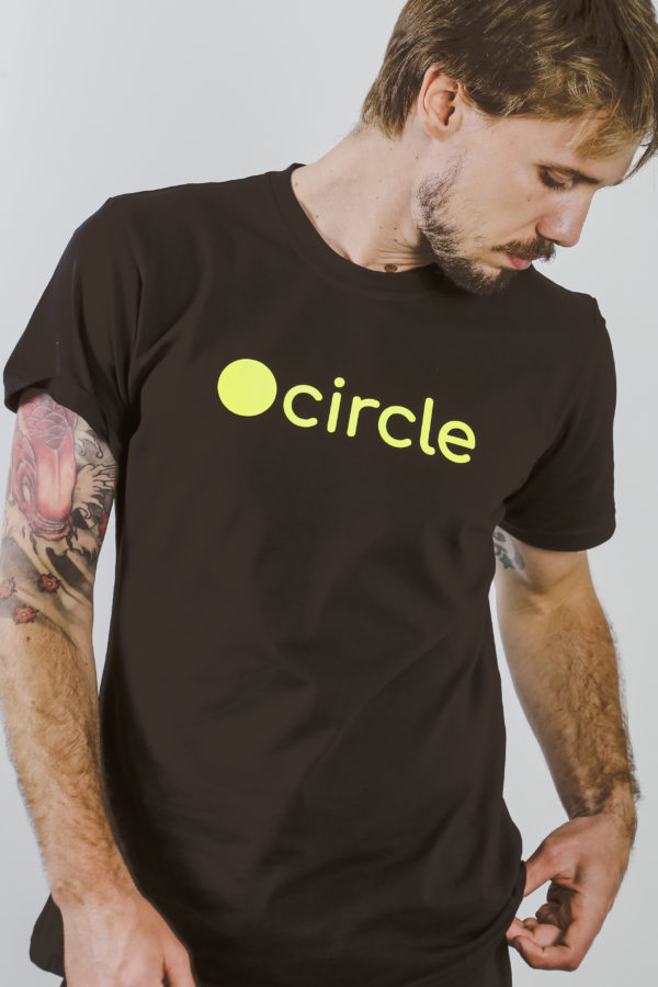 Circle Men T Shirt Black/Fluo