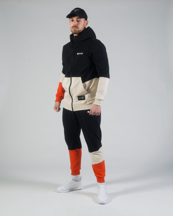 Circle Men Light Fleece Zip Up Tracksuit