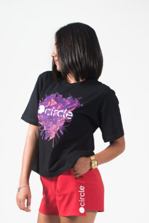 Circle Women's T-Shirt Oversized Heart Explosion