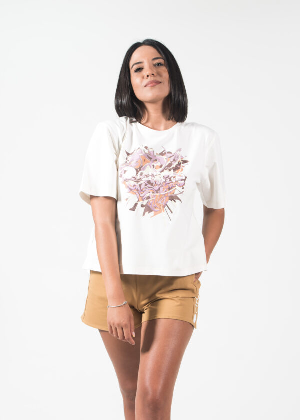 Circle Women's T-Shirt Oversized Heart Explosion - Image 7