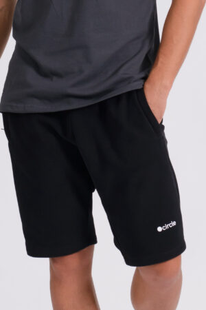Circle Essentials Men's Shorts Zip Pockets Black