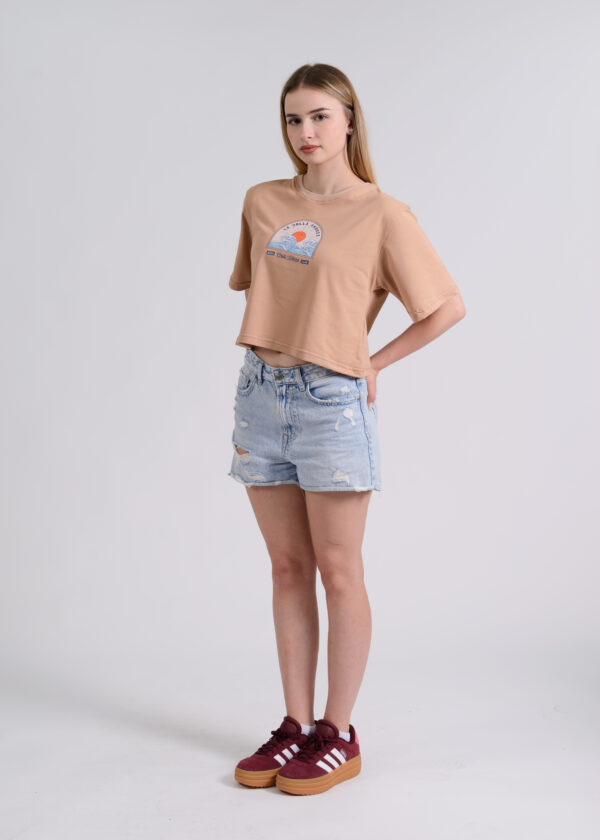 Circle Sportswear Essential Women's Oversized Cropped T-Shirt - Image 3