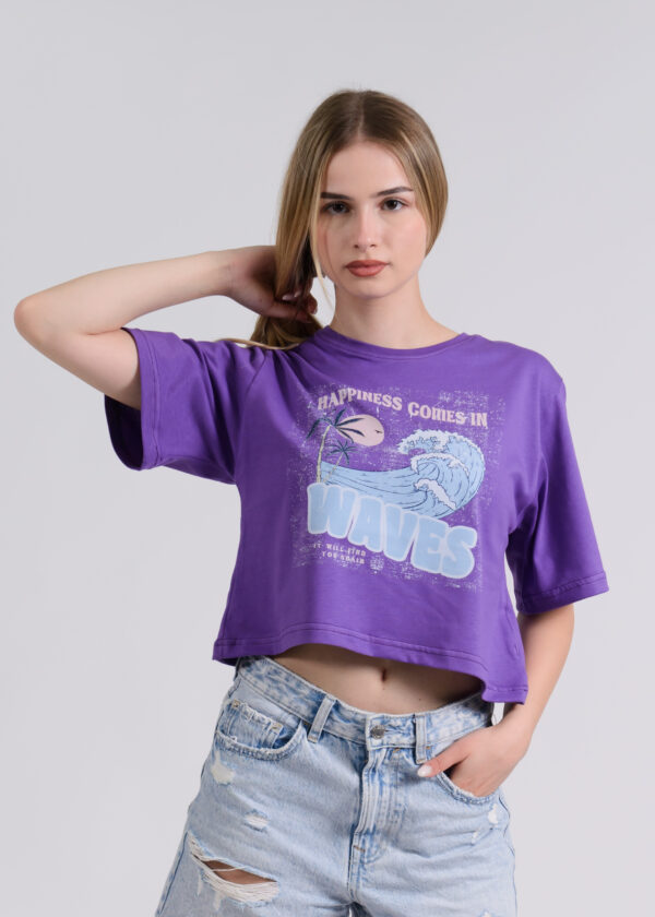 Circle Sportswear Essential Women's Oversized Cropped T-Shirt - Image 11