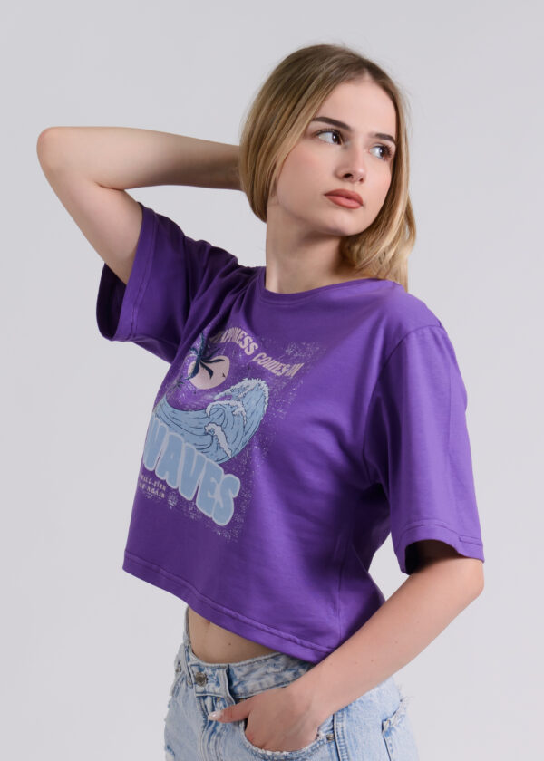 Circle Sportswear Essential Women's Oversized Cropped T-Shirt - Image 9