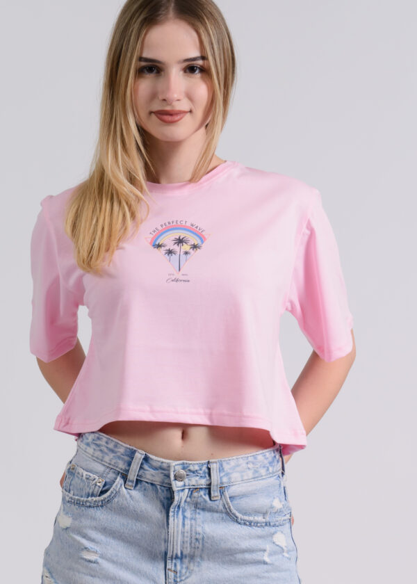 Circle Sportswear Essential Women's Oversized Cropped T-Shirt - Image 6