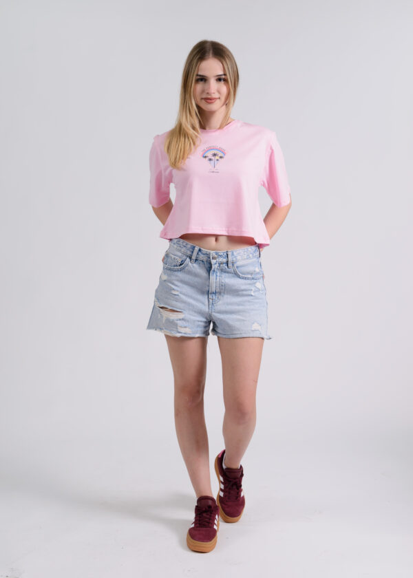 Circle Sportswear Essential Women's Oversized Cropped T-Shirt - Image 5