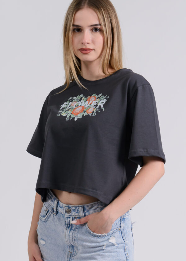 Circle Sportswear Essential Women's Oversized Cropped T-Shirt - Image 7