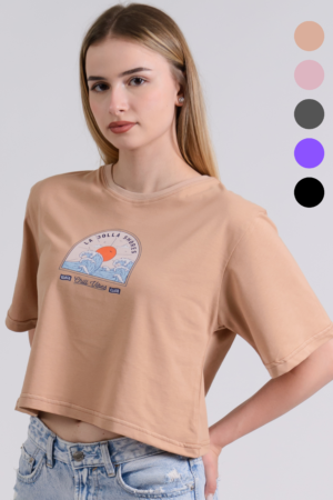 Circle Sportswear Essential Women's Oversized Cropped T-Shirt