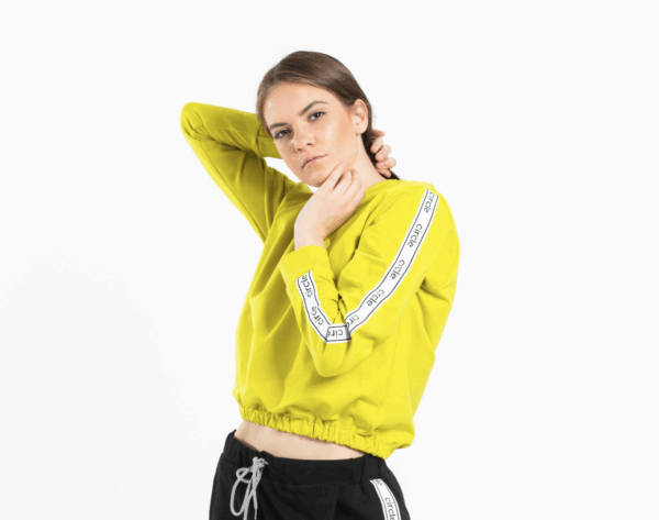 Circle Stripes Women Top Light Fleece - Image 4